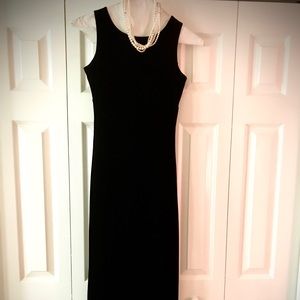 Classic Carole Little Black Velvet Dress